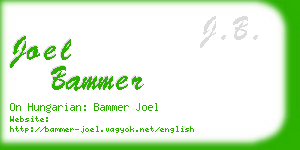 joel bammer business card